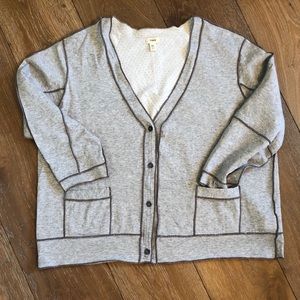 Anthropologie TINY Gray Stitch Cardigan